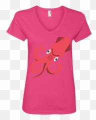 Squid Emoji Ladiesu0027 V - Neck Tshirt U2013 That Merch Store,Ab Emoji