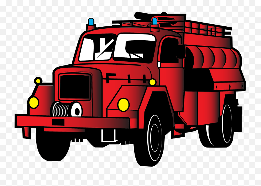 Fire Truck Clipart - Commercial Vehicle Emoji,Firetruck Emoji