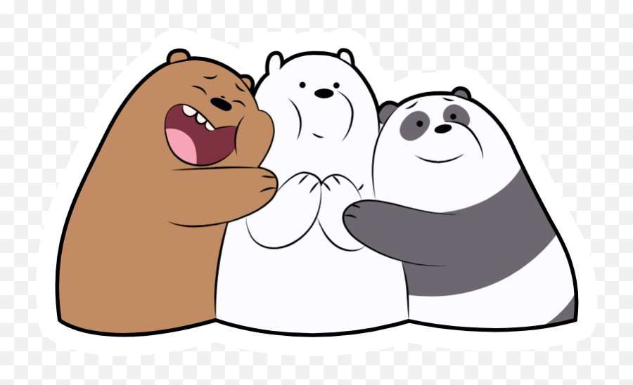 We Bare Bears Hugs In 2020 - We Bare Bears Hugging Emoji,Bear Hug Emoji