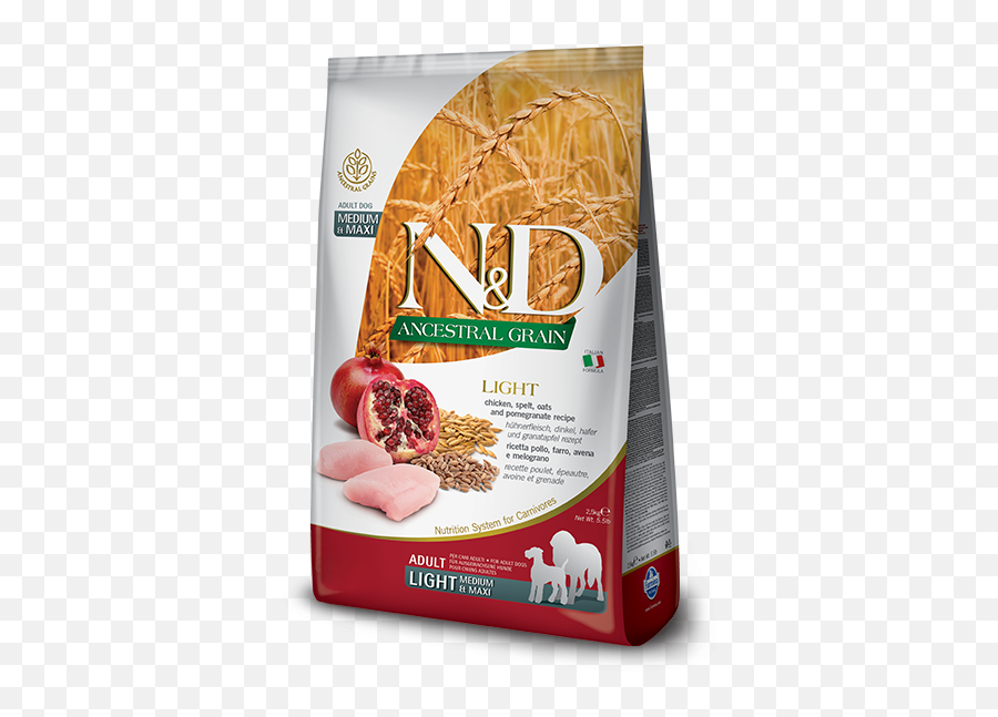 Farmina Nu0026d Ancestral Grain Dog Light - Chicken Speltoats And Pomegranate Adult Medium U0026 Maxi 12kg 59 U20ac Ancestral Grain Puppy Maxi Emoji,Falafel Emoji