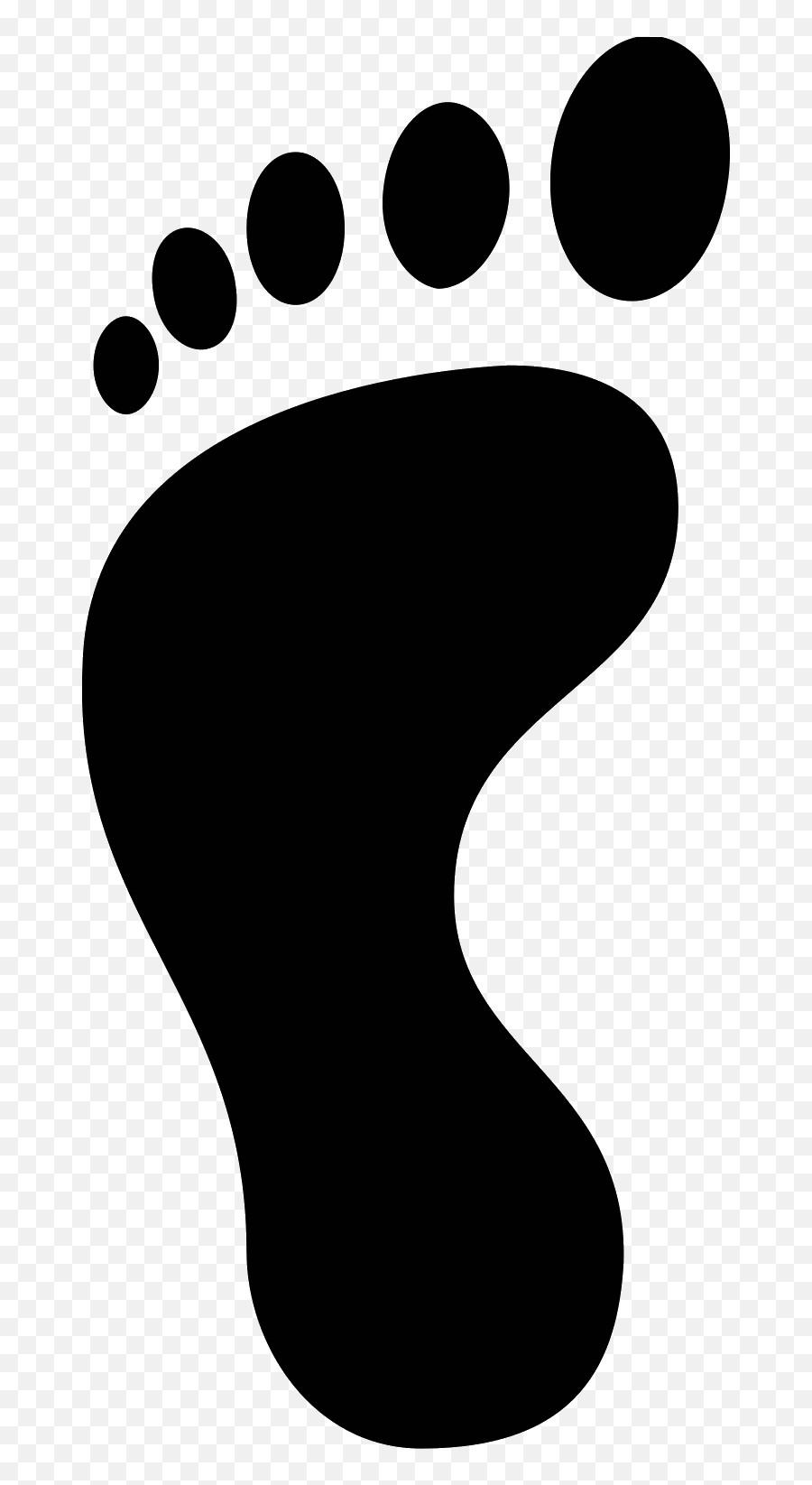 Heels Clipart Bare Foot Heels Bare Foot Transparent Free - Black Left Foot Print Emoji,Foot Emoji