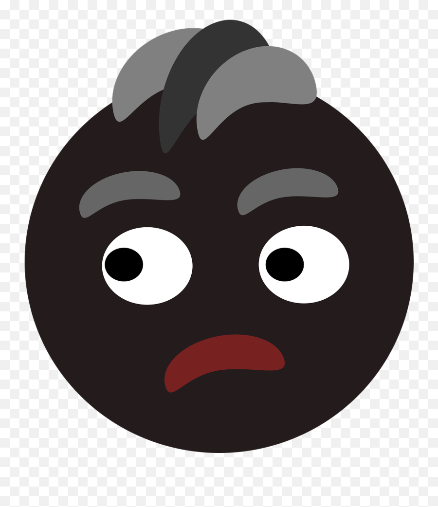 Confused Man Black Young Male - Illustration Emoji,Thinking Emoji