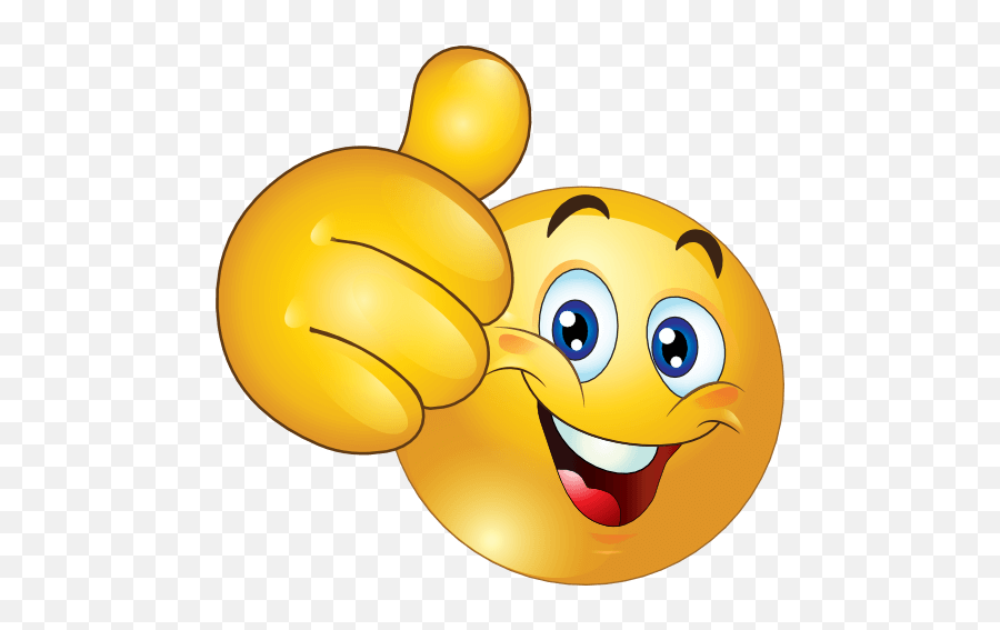 Clipart - Smiley Face Thumbs Up Png Emoji,Smiley Emoticon