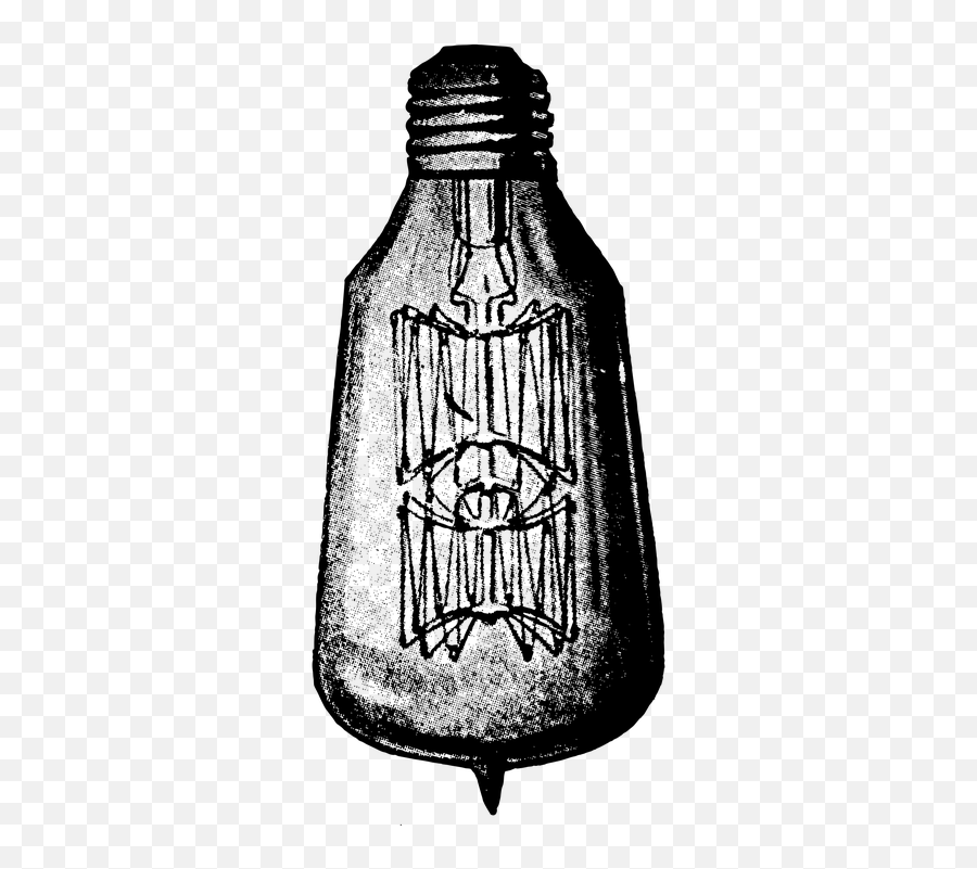 Free Light Bulb Idea Vectors - Light Bulb Vintage Png Drawing Emoji,Punching Emoticon