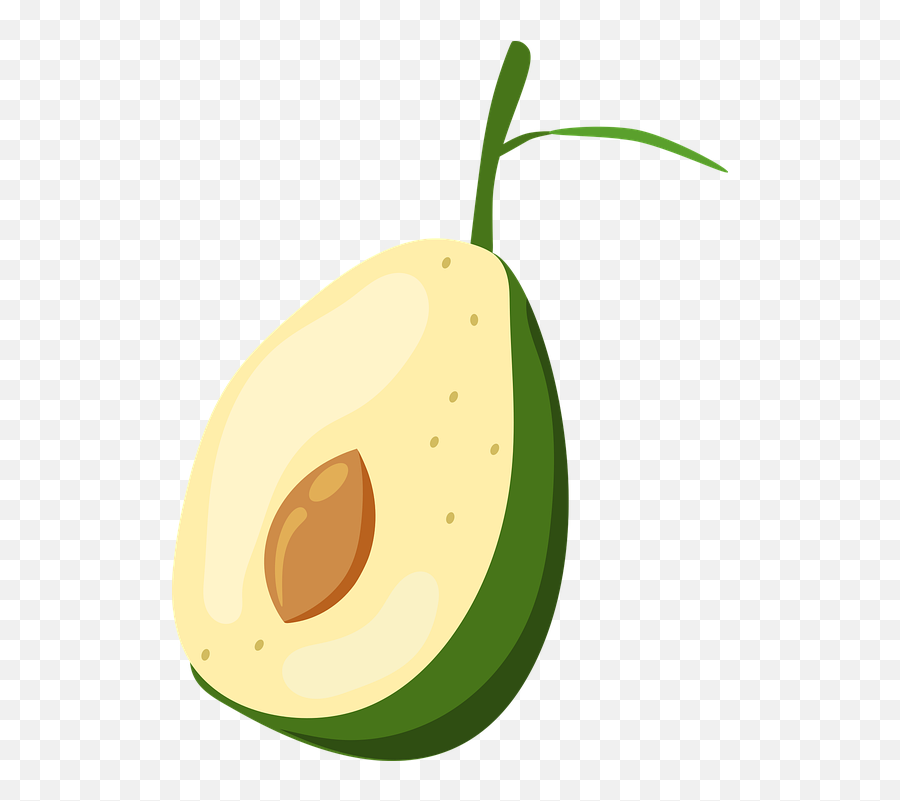 An Avocado Fruit Food - Clip Art Emoji,Emoji Eating Popcorn