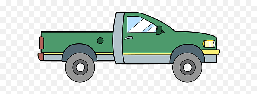 How To Draw A Truck - Drawing A Truck 3d Step By Step Emoji,Truck Emoji