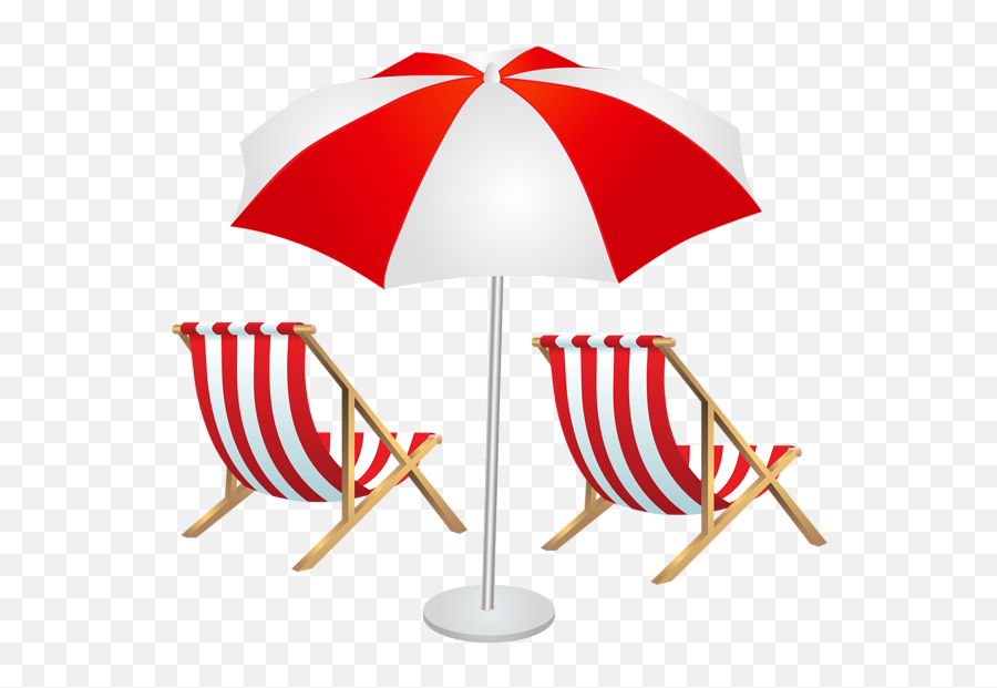 Beach Umbrella Png - Beach Lounge Chair Clip Art Emoji,Beach Umbrella Emoji