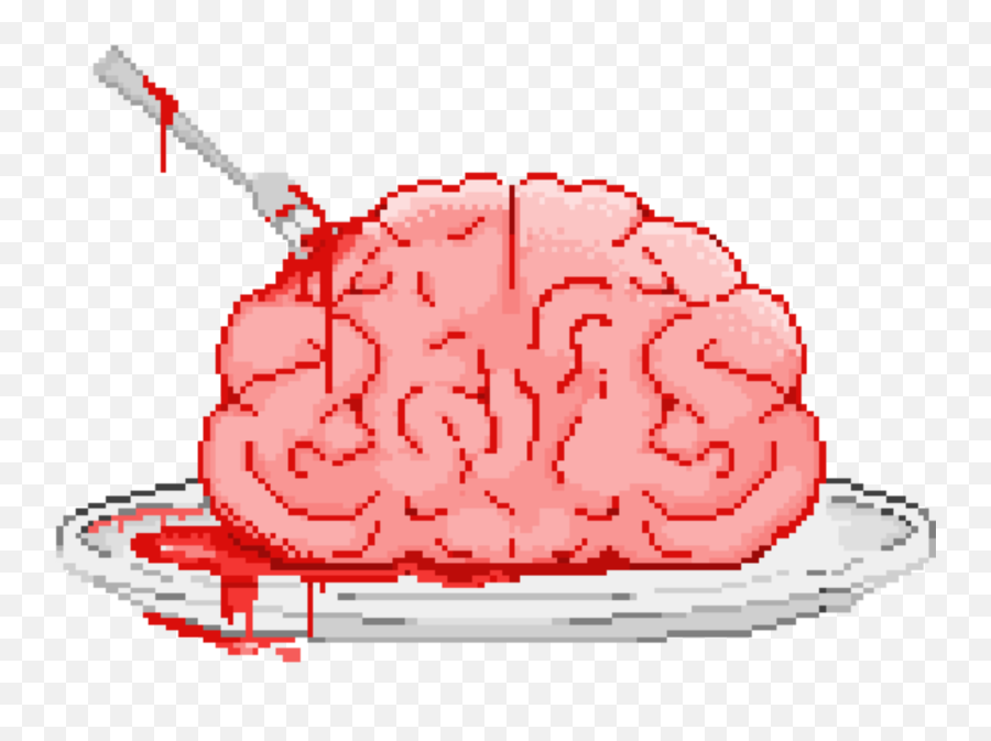 Gore Guro Brain Blood Organs Bloody - Pastel Gore Transparent Gif Emoji,Emoji Brain