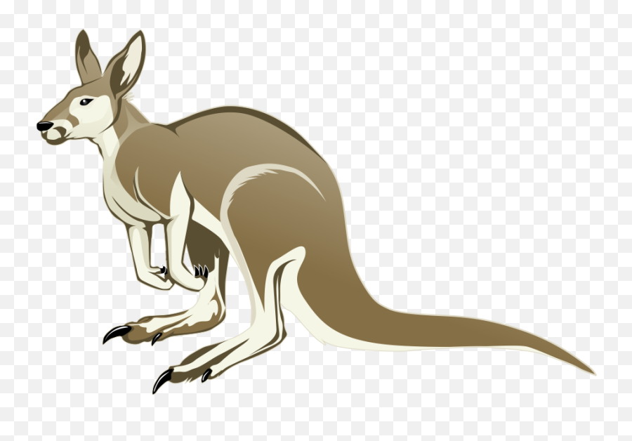Kangaroo Free To Use Clipart 2 - Cartoon Kangaroo Transparent Background Emoji,Kangaroo Emoji