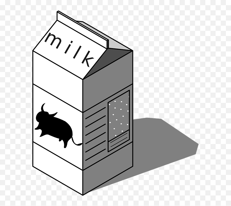 Box Milk - Low Fat Milk Clipart Emoji,Milk Carton Emoji