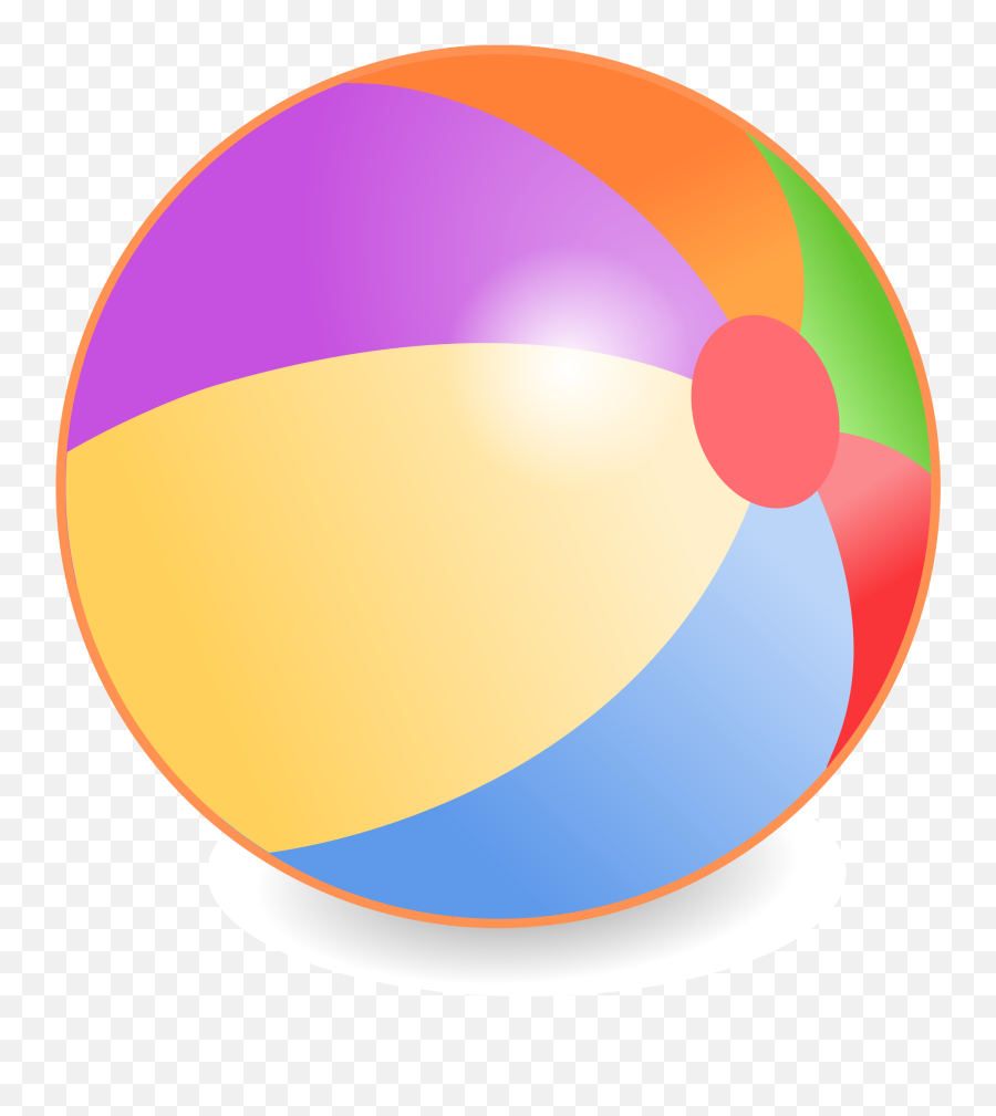 Free Beach Ball Transparent Background - Clipart Beachball Emoji,Emoji Beach Ball