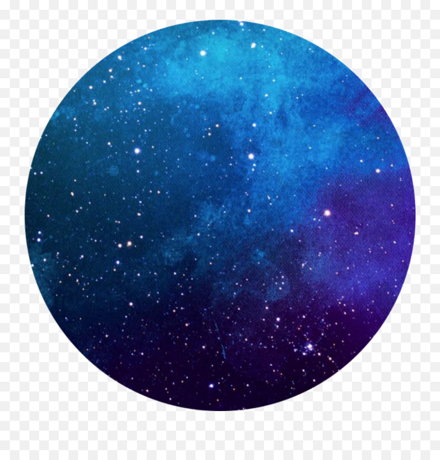 Freetoedit Blue Stars Galaxy Background - Circle Emoji,Galaxy Emoji Background