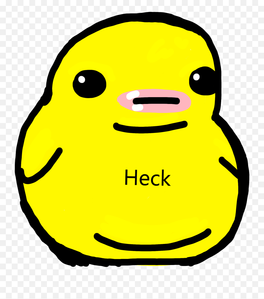 Heck Lmao Funny Sticker Chubby Fat - Duck Emoji,Chubby Emoji