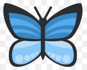 Butterfly Emoji Png 8 Png Image - Monarch Butterfly Drawing Easy ...