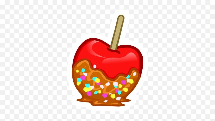 Candy Apple Pin - Candy Apple Clipart Png Emoji,Candy Emojis