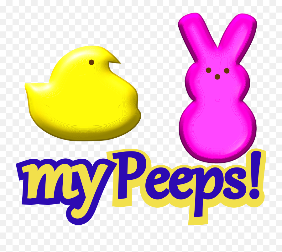 Peeps Marshmallow Rabbit Clip Art - Peep Logo Emoji,Peeps Emoji