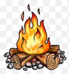 Campfire Clipart Clear Background Pencil And In Color - Transparent Emoji