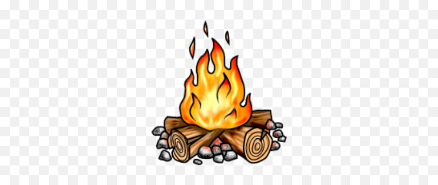 Campfire Clipart Clear Background Pencil And In Color - Transparent Background Campfire Clipart Emoji,Campfire Emoji