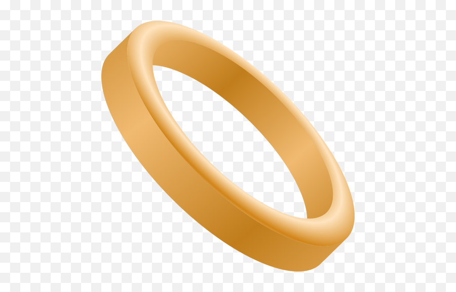 Vector Image Of Wedding Band - Gold Ring Clip Art Emoji,Wedding Ring Emoji