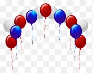 Balloons Blue Streamers - Red And Png Emoji