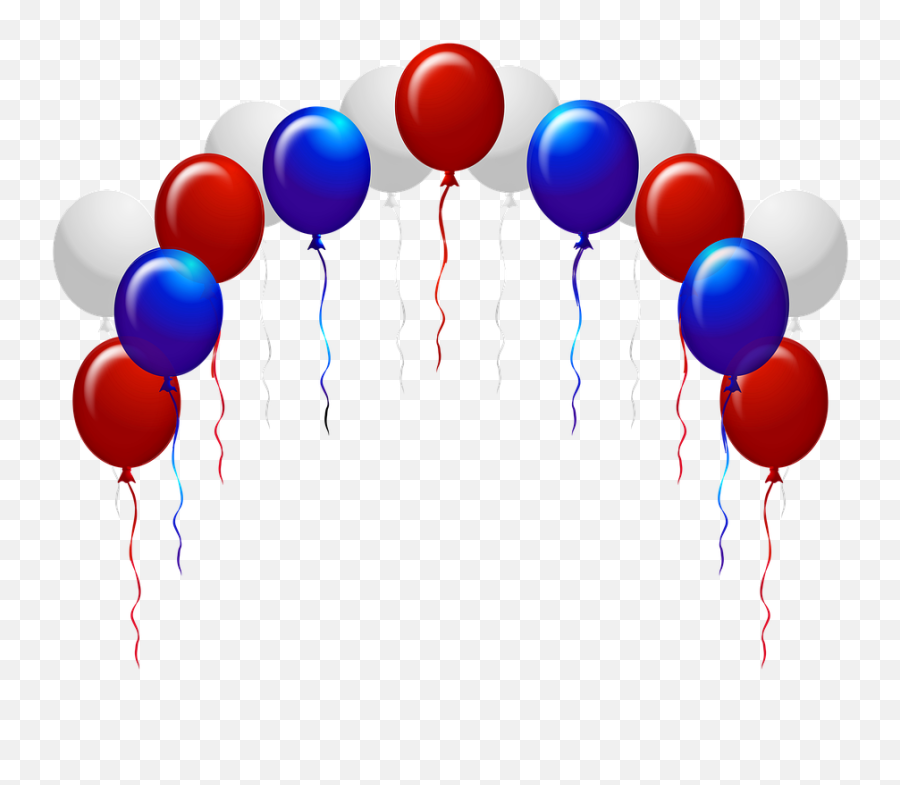 Balloons Blue Streamers - Red And Blue Balloons Png Emoji,Party Streamer Emoji
