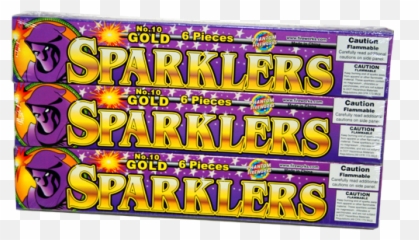 10 Gold Sparkler 6 Pieces Per Box - Phantom Fireworks Emoji