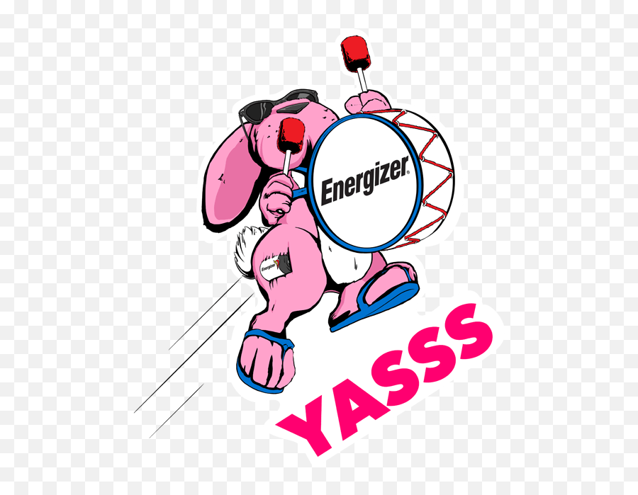 Energizer Bunny Stickers - Edgewell Personal Care Emoji,Yasss Emoji