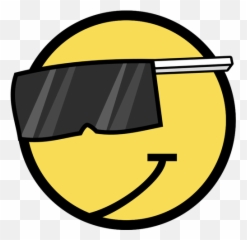 Emoticon With Cool Face - Cooler Smiley Png Emoji,Emoticon
