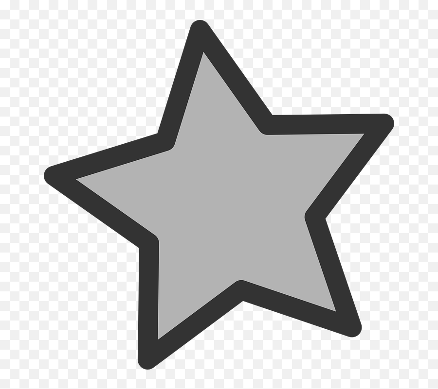 Free Favorite Star Illustrations - Grey Star Clipart Emoji,Bow And Arrow Emoticon