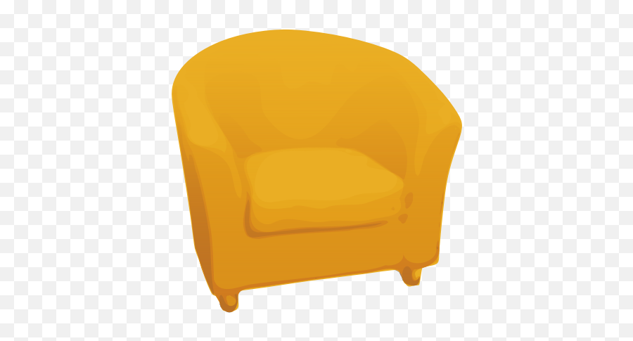 Single Yellow Sofa - Single Sofa Clipart Emoji,Emoji Shirt And Pants