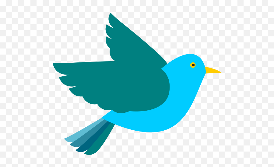 Birds Clipart Transparent - Cute Flying Bird Clipart Emoji,Flying Bird Emoji