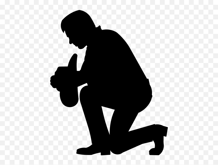 Kneeling Cowboy Silhouette - Kneeling Clipart Emoji,Kneeling Emoji