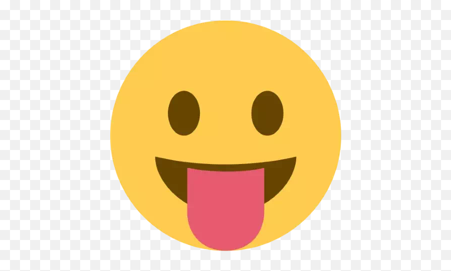 Emojis Flat Style 2 Stickers For Whatsapp - Tongue Wink Emoji,2 Emojis
