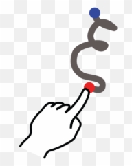 stroke Gestureworks greek Xi icon - Illustration Emoji