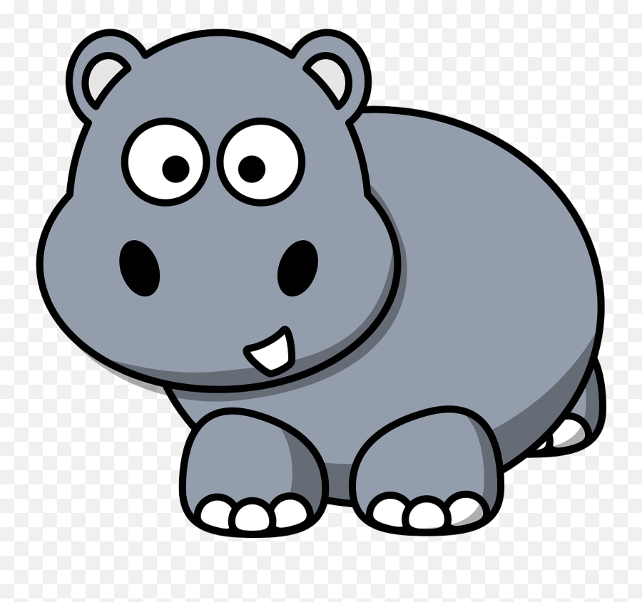 Cartoon Hippo Hippo Crafts - Hippo Clipart Png Emoji,Hippo Emoji