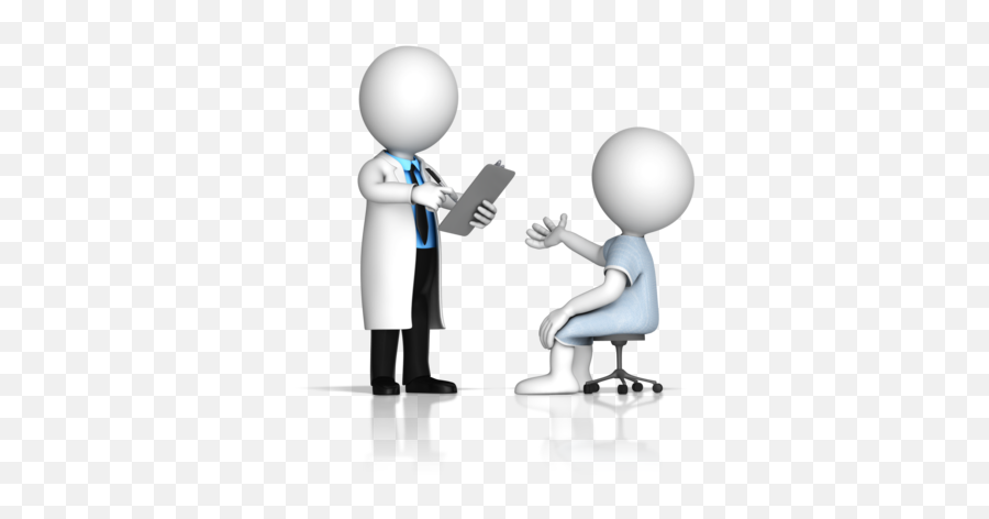 Doctortakingnotesfrompatient400clr14981png 400400 - 3d Stick Figure Doctor Patient Emoji,Scientist Emoji
