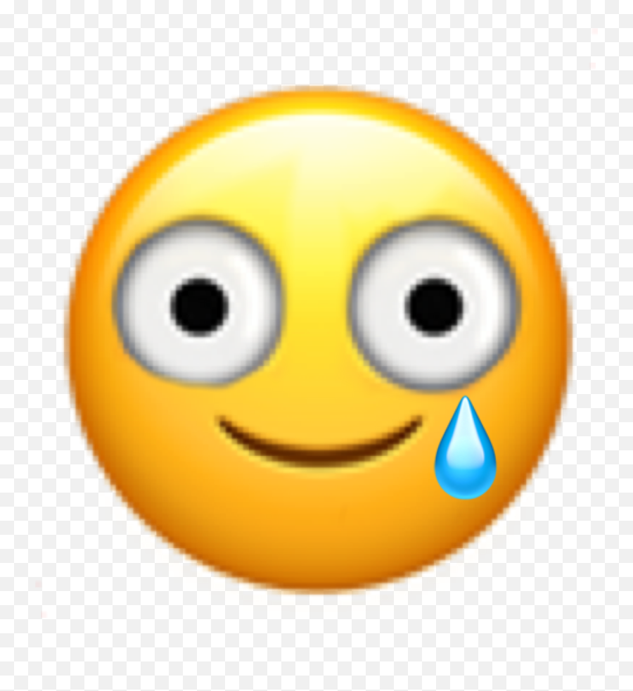 Sad Emoji Crying Smile Fakehappy - Happy,Crying Smile Emoji
