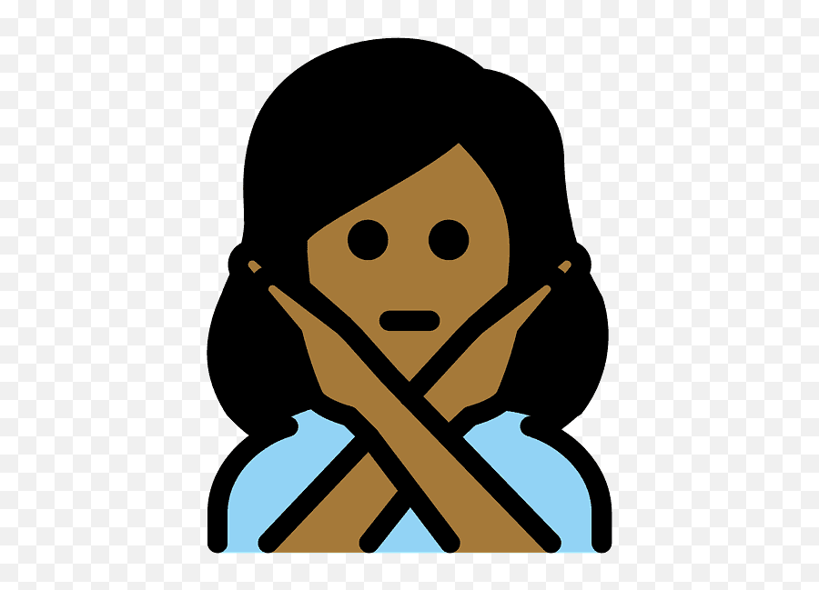 Woman Gesturing No Emoji Clipart,No Emoji Png