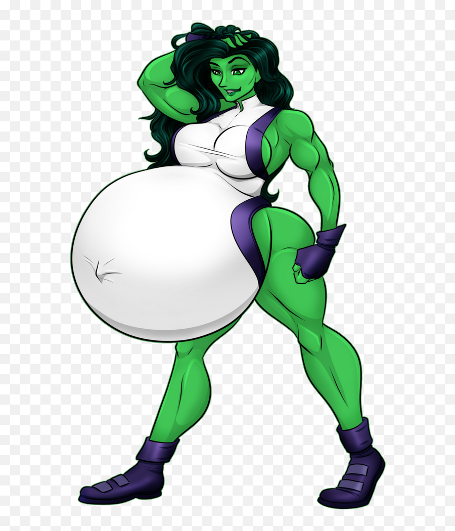 Pokemom She - She Hulk Belly Inflation Emoji,Hulk Emojis