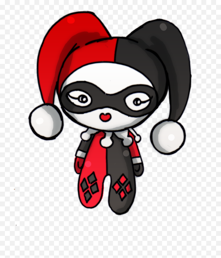 Queen Clipart Quin Queen Quin - Joker And Harley Quinn Drawings Easy Emoji,Harley Quinn Emoji