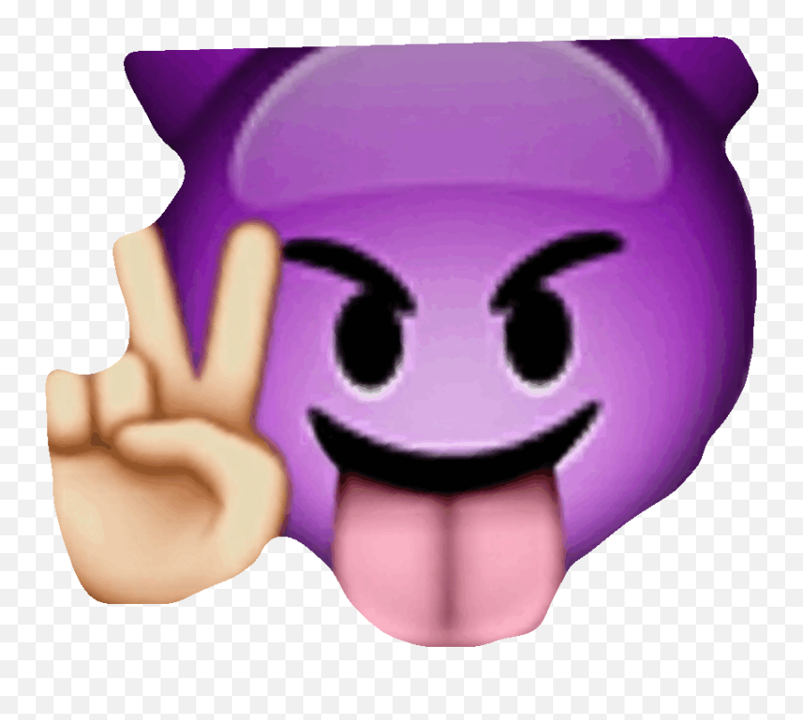 Devil Clipart Devil Emoji Picture - Purple Devil Emoji Gif,Demon Emoji
