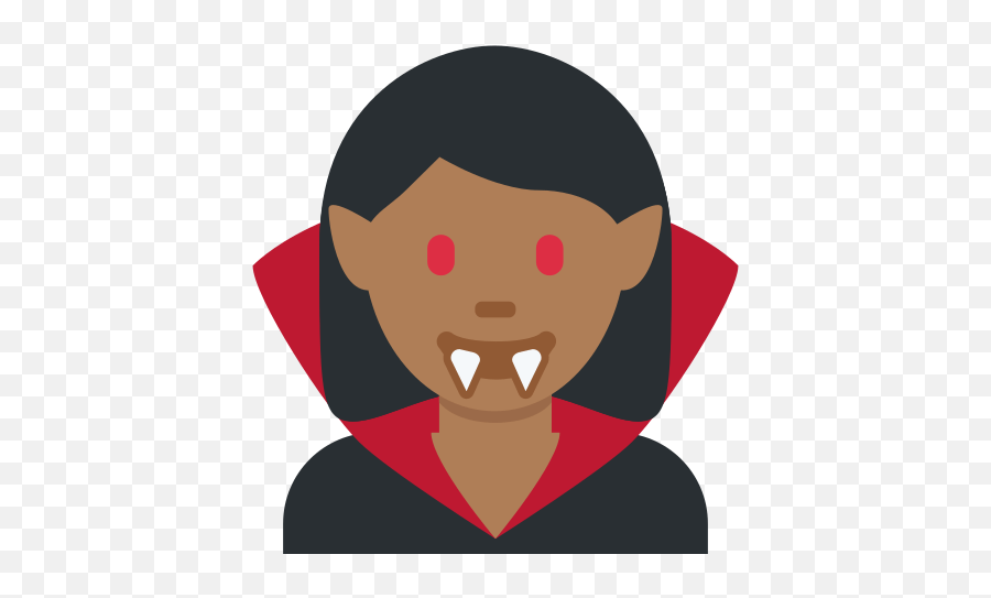 Woman Vampire Emoji With Medium - Vampire,Vampire Emoticon