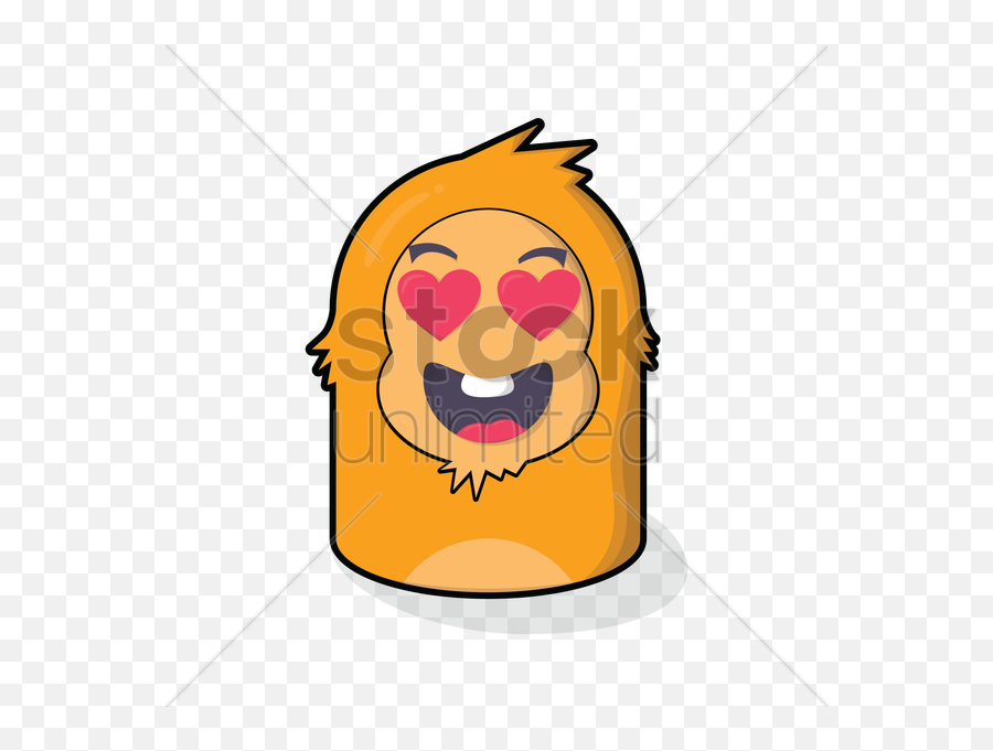 Free Monkey In Love Vector Image - Clip Art Emoji,Monkey Emoticon