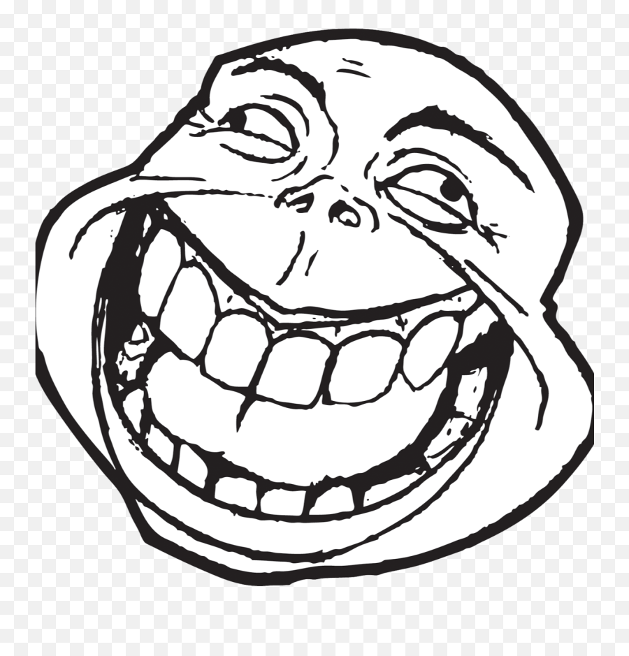 Troll Face Clipart - Meme Face Png Emoji,Troll Emoji