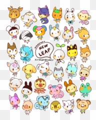 New Leaf - Animal Crossing New Leaf Background Emoji,Squiggly Mouth Emoji