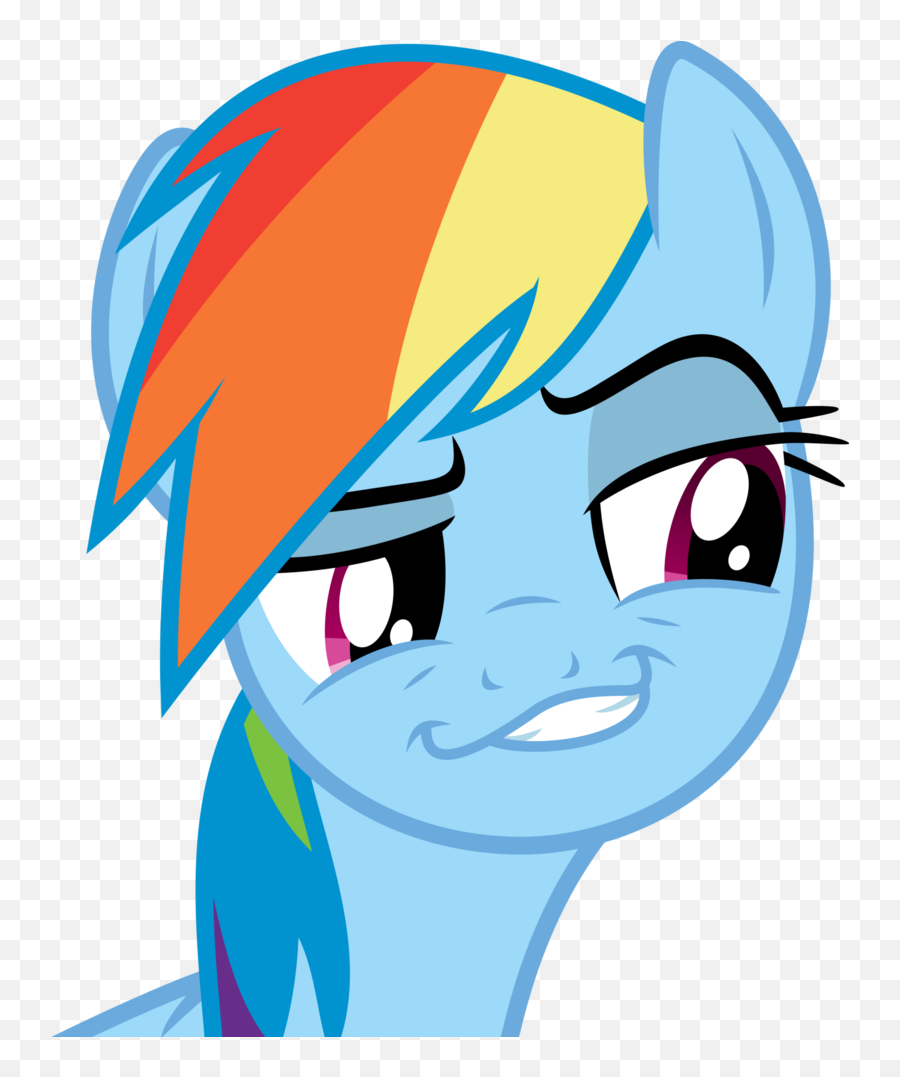 My Little Pony Confessions And Secrets - Rainbow Dash Face Emoji,Perv Emoticon Face
