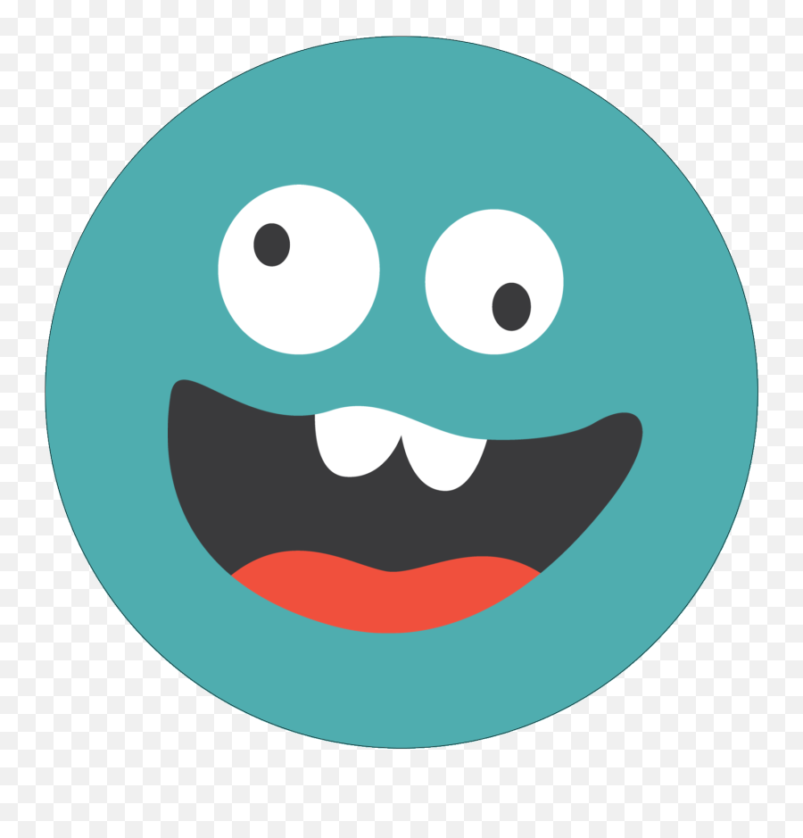 Monster Mash Predesigned Template For - Round Monster Face Cartoon Emoji,Monster Emoticon