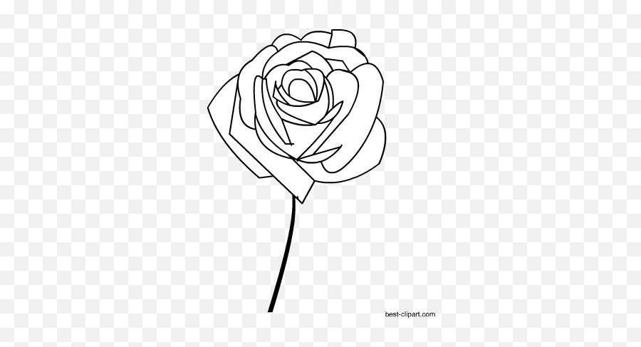 Free Spring Boho Clip Art - Floribunda Emoji,Black And White Rose Emoji