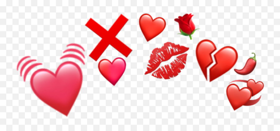 Red Heart Hearts Emoji Sticker Emojis - Heart,Red Emojis