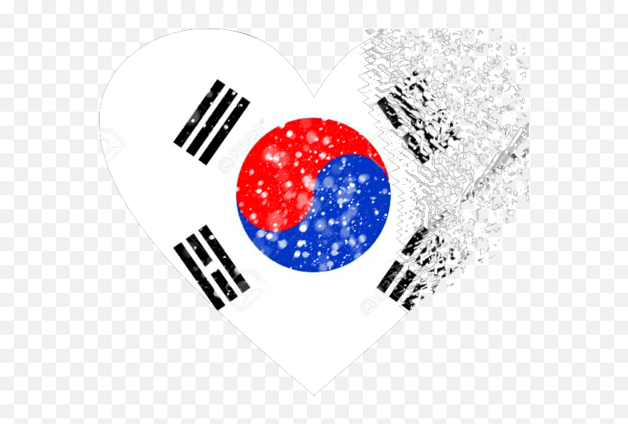 Popular And Trending South Korea Stickers On Picsart - Flag Of South Korea Emoji,South Korean Flag Emoji